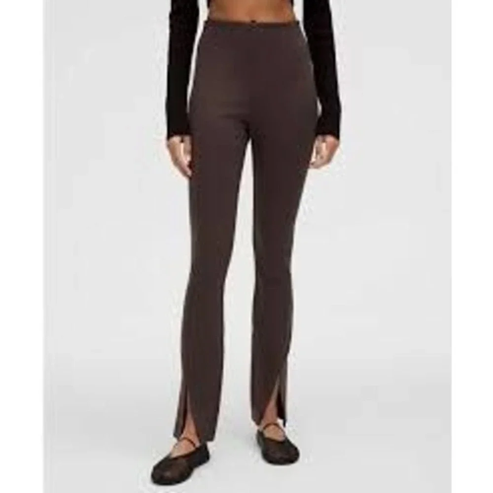 856-Lululemon Stretch Knit High-Rise Pull-On Pant-Regular Espresso